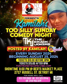 Kamilah's Too Silly Sunday Comedy Night